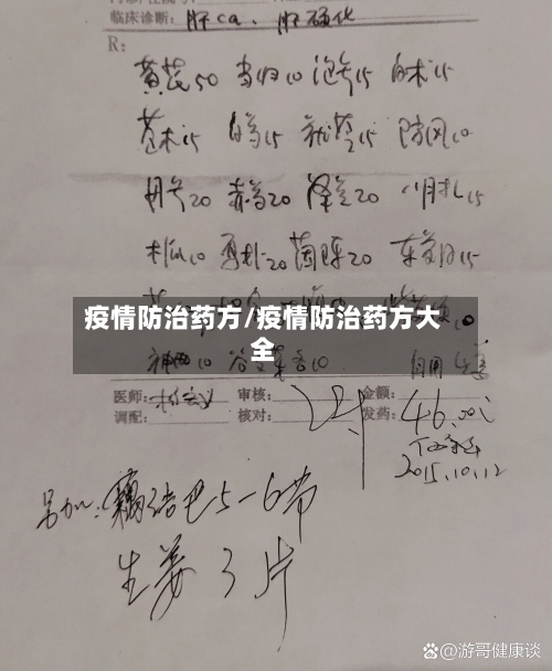 疫情防治药方/疫情防治药方大全