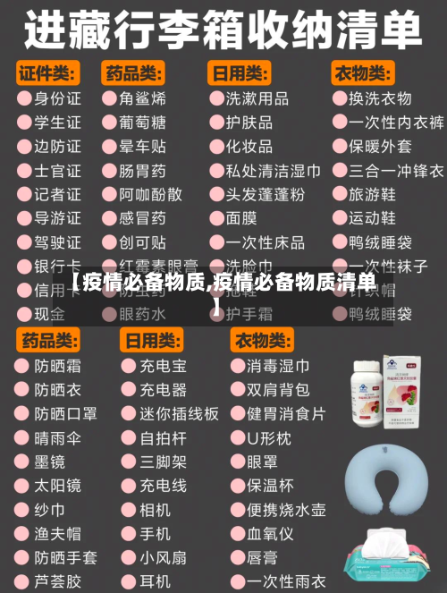 【疫情必备物质,疫情必备物质清单】-第1张图片