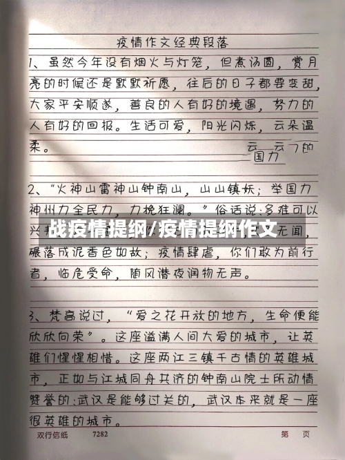 战疫情提纲/疫情提纲作文-第2张图片