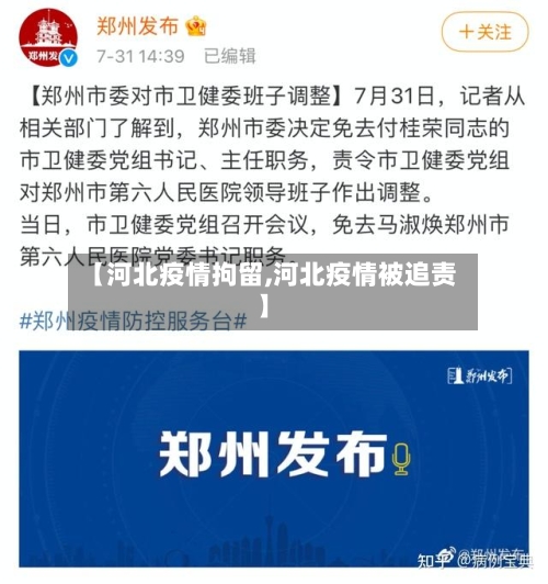 【河北疫情拘留,河北疫情被追责】-第1张图片