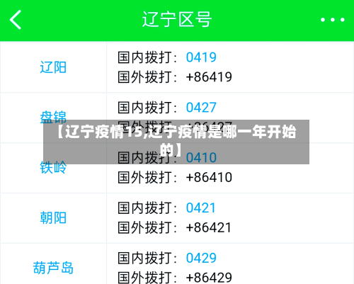 【辽宁疫情15,辽宁疫情是哪一年开始的】-第1张图片