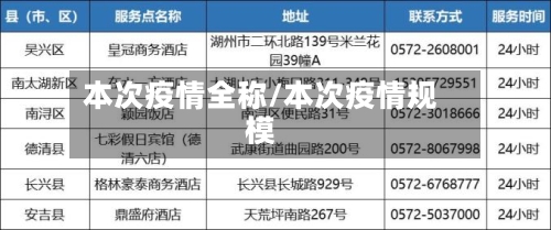 本次疫情全称/本次疫情规模-第2张图片