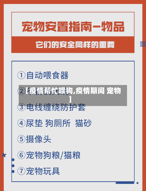 【疫情帮忙喂狗,疫情期间 宠物】-第1张图片