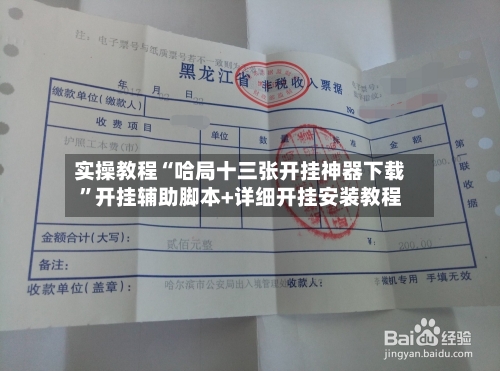 实操教程“哈局十三张开挂神器下载”开挂辅助脚本+详细开挂安装教程-第1张图片