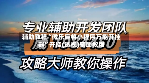 辅助教程“微乐麻将小程序万能开挂器”开挂(透视)辅助教程-第2张图片
