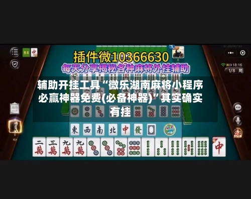 辅助开挂工具“微乐湖南麻将小程序必赢神器免费(必备神器)	”其实确实有挂-第2张图片
