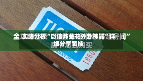 实测分析“微信炸金花外卦神器”详细分享装挂-第1张图片