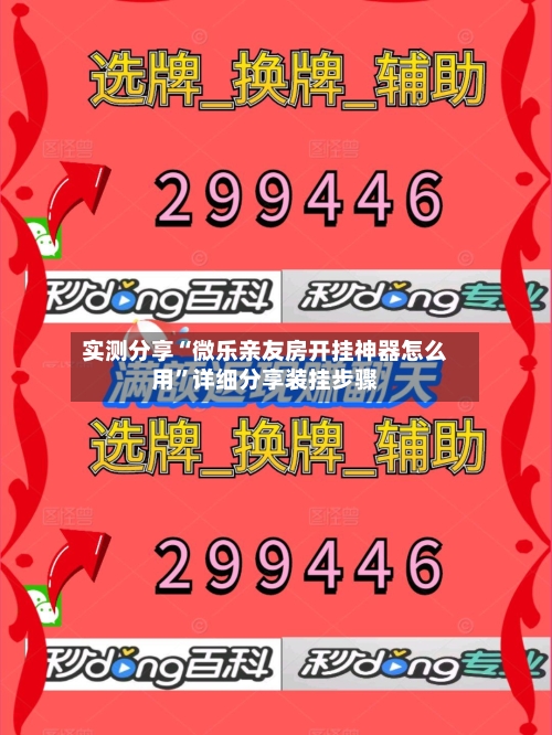 实测分享“微乐亲友房开挂神器怎么用”详细分享装挂步骤-第3张图片