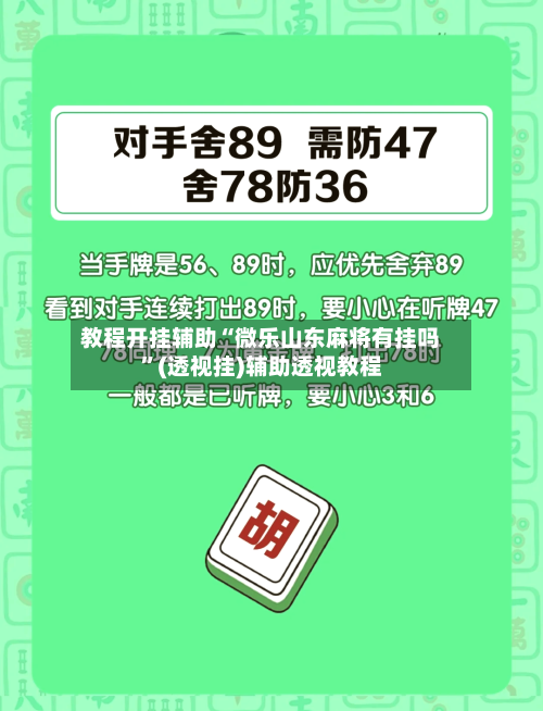 教程开挂辅助“微乐山东麻将有挂吗”(透视挂)辅助透视教程-第2张图片
