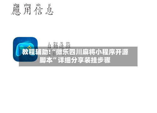 教程辅助!“微乐四川麻将小程序开源脚本”详细分享装挂步骤-第3张图片