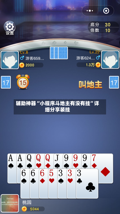辅助神器“小程序斗地主有没有挂	”详细分享装挂-第1张图片