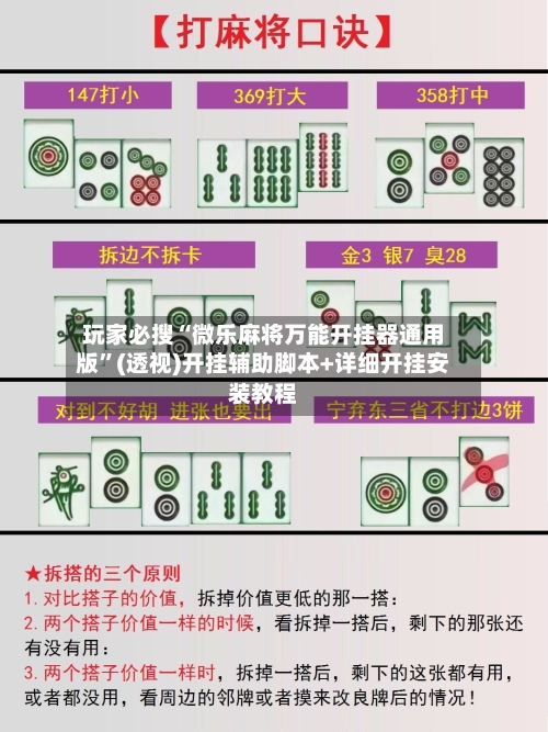 玩家必搜“微乐麻将万能开挂器通用版”(透视)开挂辅助脚本+详细开挂安装教程-第2张图片