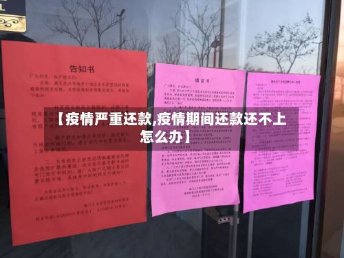 【疫情严重还款,疫情期间还款还不上怎么办】-第3张图片