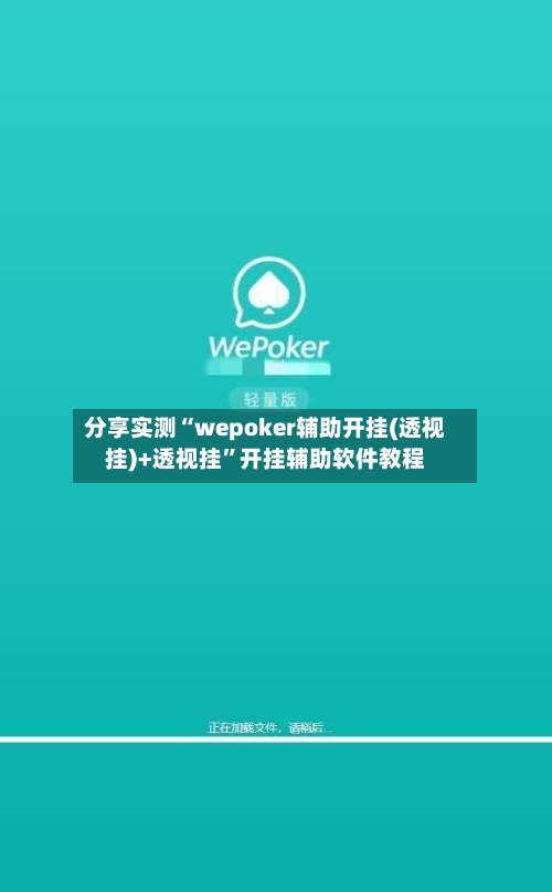 分享实测“wepoker辅助开挂(透视挂)+透视挂”开挂辅助软件教程-第2张图片