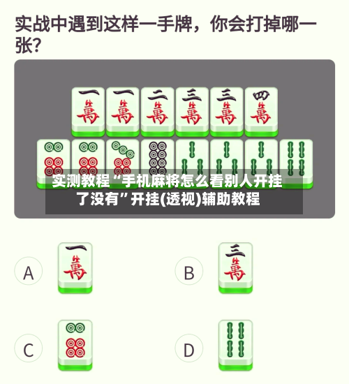 实测教程“手机麻将怎么看别人开挂了没有”开挂(透视)辅助教程-第3张图片