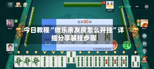 今日教程“微乐亲友房怎么开挂”详细分享装挂步骤-第3张图片