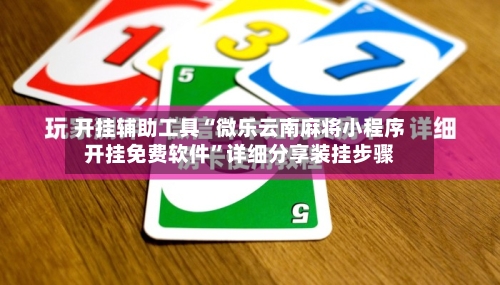 开挂辅助工具“微乐云南麻将小程序开挂免费软件”详细分享装挂步骤-第3张图片