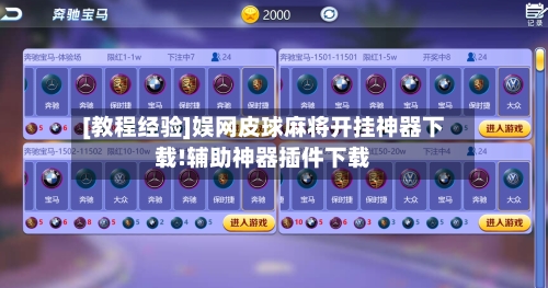 [教程经验]娱网皮球麻将开挂神器下载!辅助神器插件下载-第1张图片