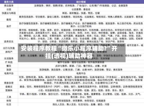 安装程序教程“微乐小程序辅助?	”开挂(透视)辅助神器-第2张图片