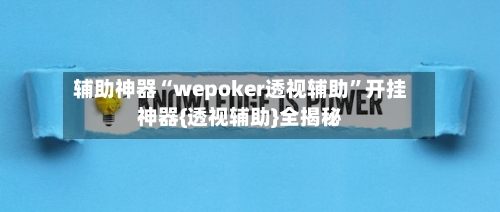 辅助神器“wepoker透视辅助”开挂神器{透视辅助}全揭秘-第2张图片
