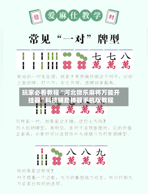 玩家必看教程“河北微乐麻将万能开挂器”科技辅助神器手机版教程-第1张图片