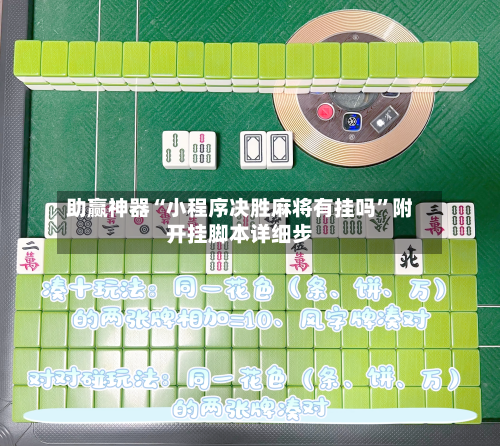 助赢神器“小程序决胜麻将有挂吗”附开挂脚本详细步-第2张图片