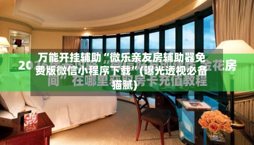 万能开挂辅助“微乐亲友房辅助器免费版微信小程序下载”(曝光透视必备猫腻)-第2张图片