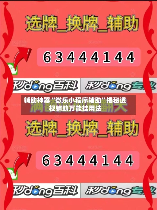 辅助神器“微乐小程序辅助	”揭秘透视辅助万能挂用法-第2张图片