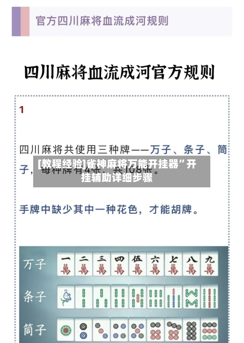 [教程经验]雀神麻将万能开挂器”开挂辅助详细步骤-第3张图片