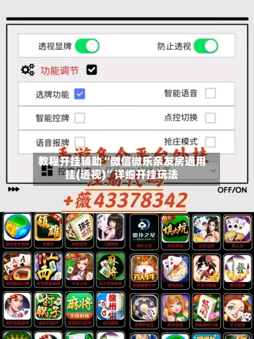 教程开挂辅助“微信微乐亲友房通用挂(透视)”详细开挂玩法-第1张图片