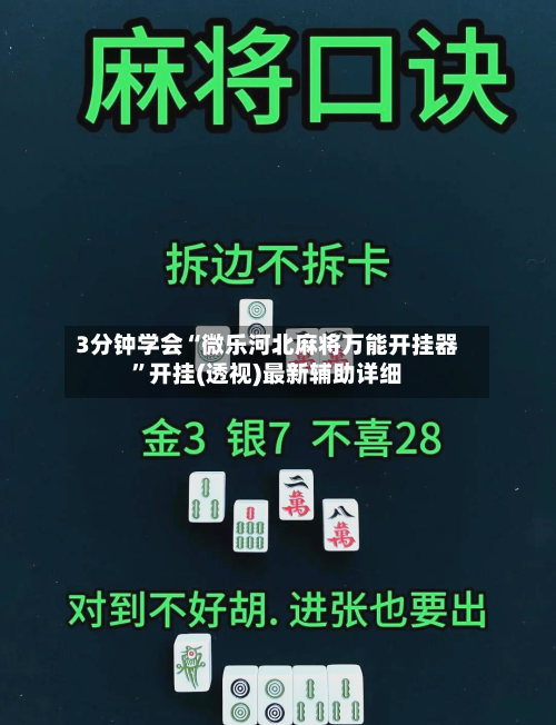 3分钟学会“微乐河北麻将万能开挂器	”开挂(透视)最新辅助详细-第2张图片