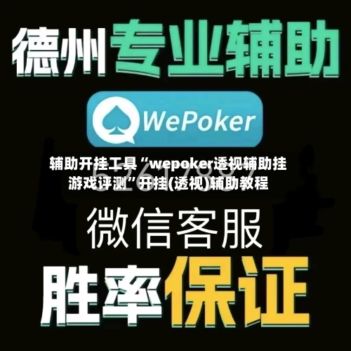 辅助开挂工具“wepoker透视辅助挂游戏评测	”开挂(透视)辅助教程-第1张图片
