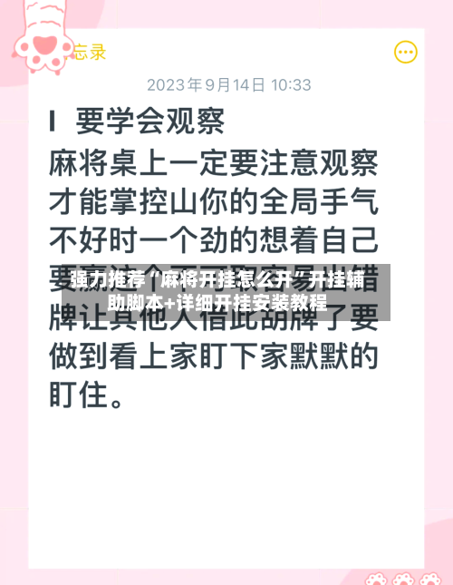 强力推荐“麻将开挂怎么开	”开挂辅助脚本+详细开挂安装教程-第2张图片