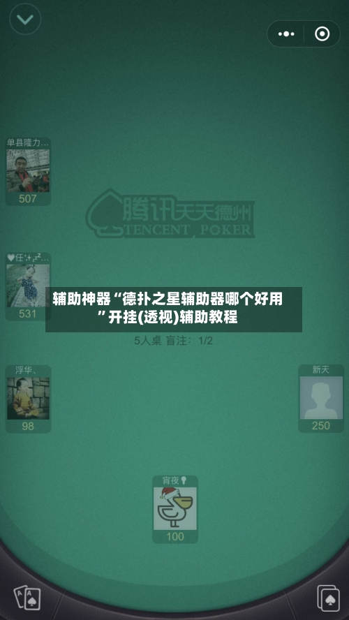 辅助神器“德扑之星辅助器哪个好用”开挂(透视)辅助教程-第2张图片