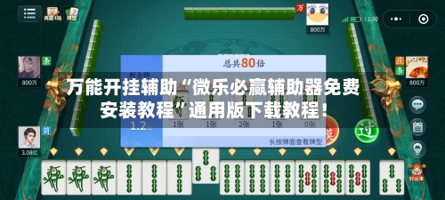 万能开挂辅助“微乐必赢辅助器免费安装教程”通用版下载教程！-第2张图片