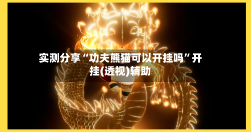 实测分享“功夫熊猫可以开挂吗”开挂(透视)辅助-第3张图片