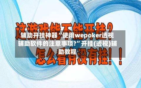 辅助开挂神器“使用wepoker透视辅助软件的注意事项?”开挂(透视)辅助教程-第3张图片