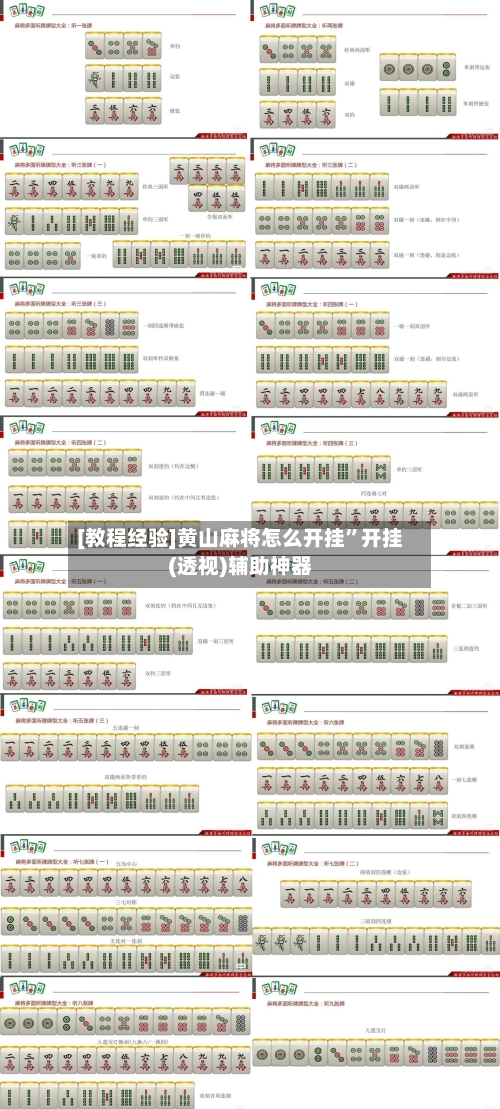 [教程经验]黄山麻将怎么开挂”开挂(透视)辅助神器-第1张图片