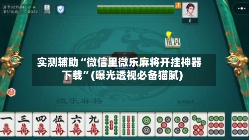 实测辅助“微信里微乐麻将开挂神器下载”(曝光透视必备猫腻)-第1张图片