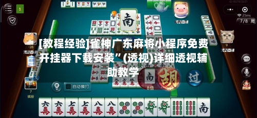 [教程经验]雀神广东麻将小程序免费开挂器下载安装”(透视)详细透视辅助教学-第2张图片