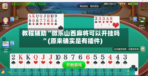 教程辅助“微乐山西麻将可以开挂吗”(原来确实是有插件)-第1张图片