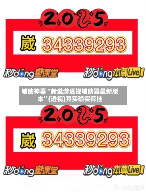 辅助神器“新道游透视辅助器最新版本	”(透视)其实确实有挂-第1张图片