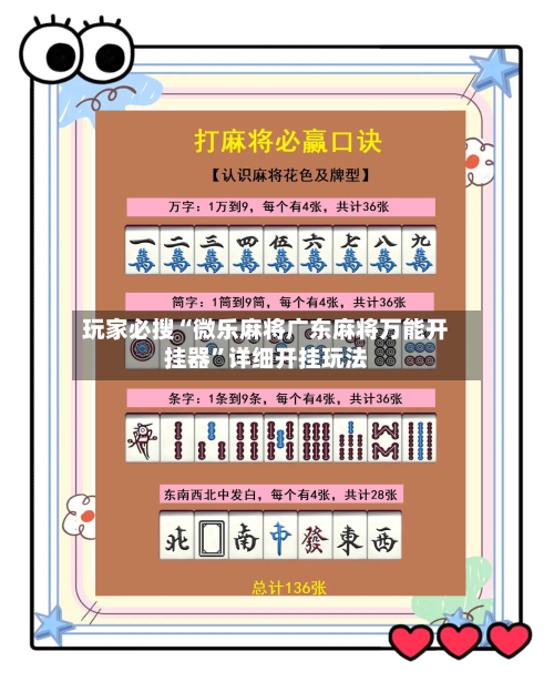 玩家必搜“微乐麻将广东麻将万能开挂器”详细开挂玩法-第1张图片