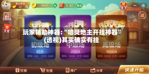 玩家辅助神器:“哈灵地主开挂神器”(透视)其实确实有挂-第1张图片