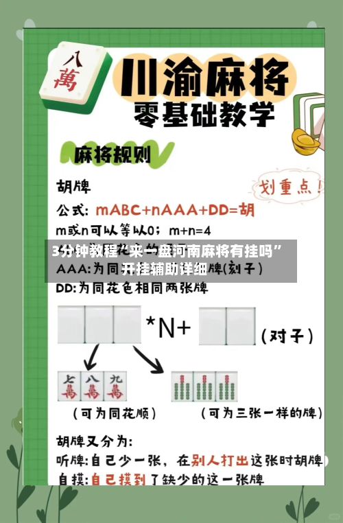 3分钟教程“来一盘河南麻将有挂吗	”开挂辅助详细-第2张图片