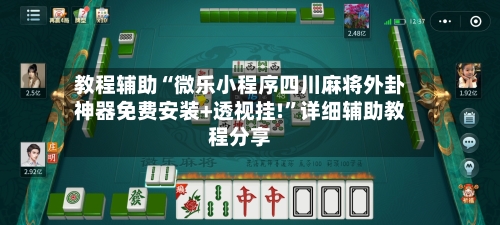 教程辅助“微乐小程序四川麻将外卦神器免费安装+透视挂!”详细辅助教程分享-第2张图片