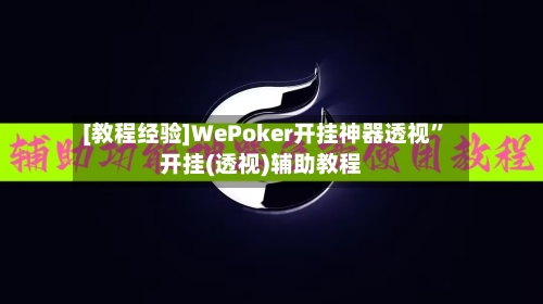 [教程经验]WePoker开挂神器透视”开挂(透视)辅助教程-第3张图片