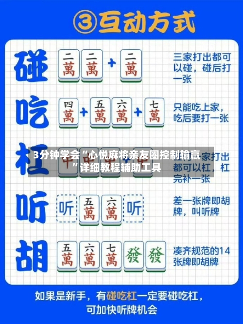 3分钟学会“心悦麻将亲友圈控制输赢”详细教程辅助工具-第1张图片