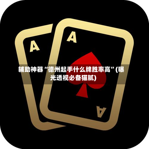 辅助神器“德州起手什么牌胜率高”(曝光透视必备猫腻)-第2张图片