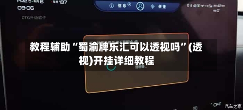 教程辅助“蜀渝牌乐汇可以透视吗”(透视)开挂详细教程-第2张图片